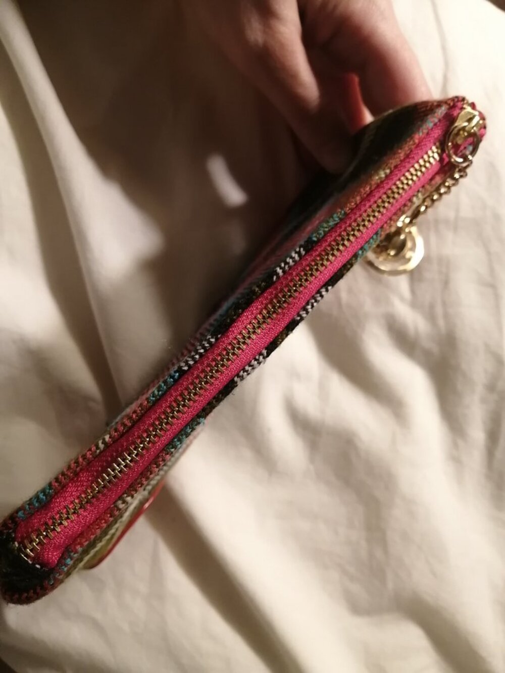 Vivienne Westwood Zippered Tartan Clutch/Pouch, NWOT - Picture 6 of 11